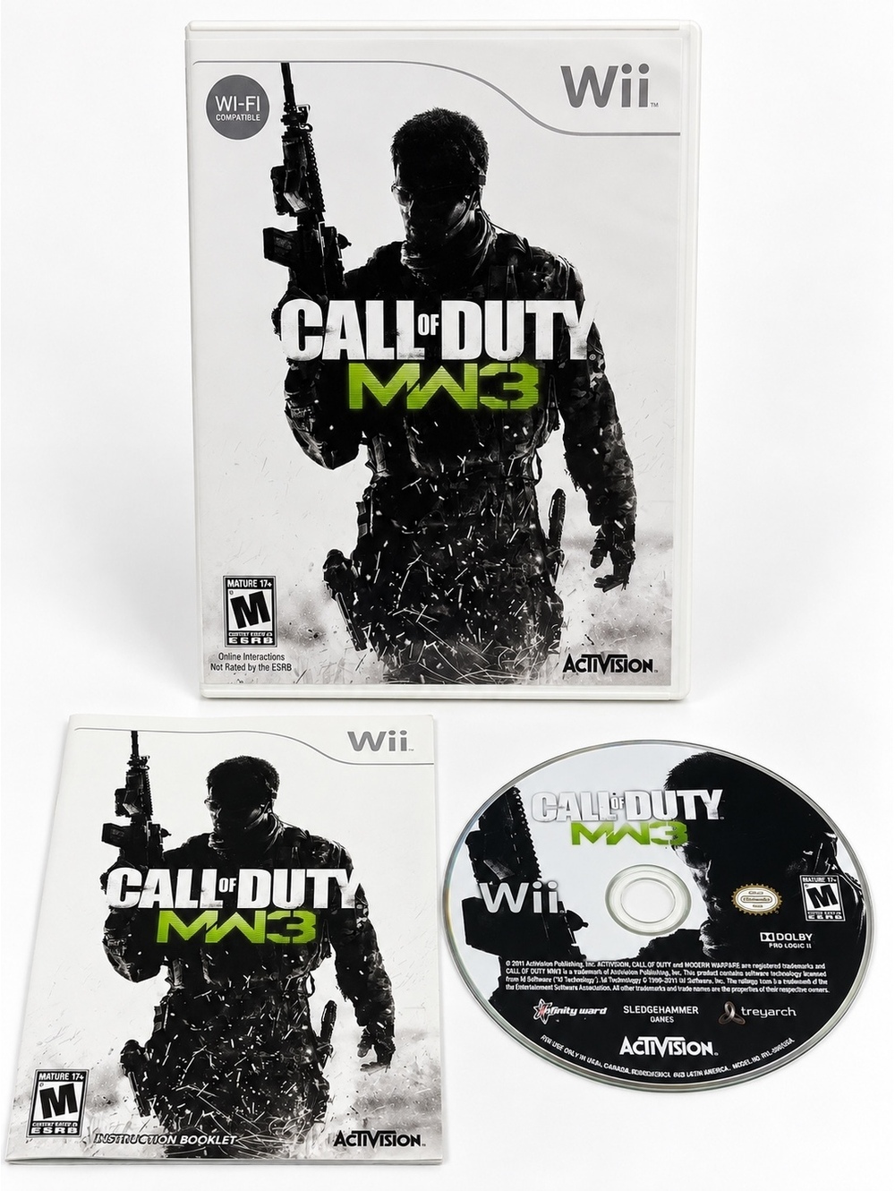 Call of Duty Modern Warfare 3 MW3 Nintendo Wii CIB Manual Tested Working